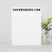 YourWebSite.com レターヘッド (スタンド正面)