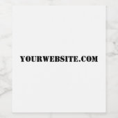 YourWebSite.com ワインラベル (シングルラベル)