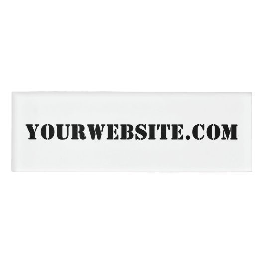 YourWebSite.com 名札 (正面)