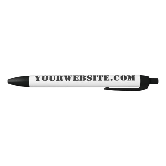 YourWebSite.com 黒ボールペン (ボトム)