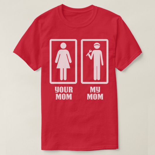 Youtママ私の整備士ママ整備士Tシャツ Tシャツ (デザイン正面)