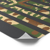 Youth Camo Wrestling American Flag Us Patriotic Bo ポスター (角)