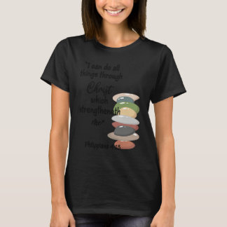 Youth Can Do All things I Bible YM Verse YW Religi Tシャツ