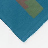 Youth Cross Camo Hunting Fishing B Deer Duck Camou フリースブランケット (角)