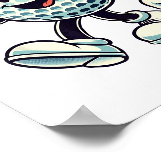 Youth Golf Player Boys Golf Funny  ポスター (角)