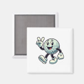 Youth Golf Player Boys Golf Funny  マグネット (正面/裏面)