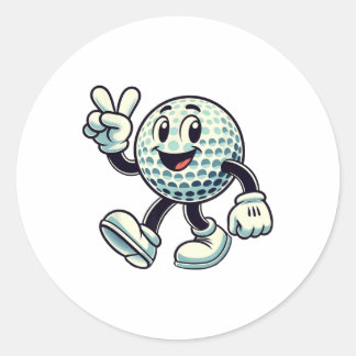 Youth Golf Player Boys Golf Funny  ラウンドシール