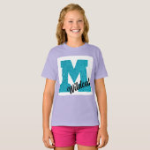 Youth Mohave Wildcats -グリッター'M' Tシャツ (正面フル)