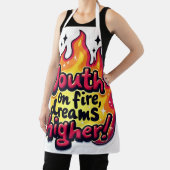 Youth motivational quote エプロン (インサイチュ)