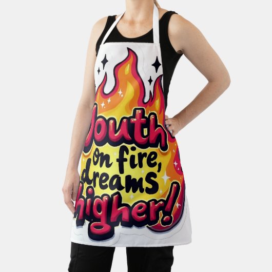 Youth motivational quote エプロン (インサイチュ)