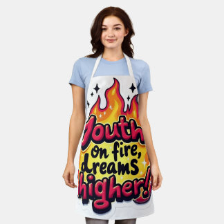 Youth motivational quote エプロン