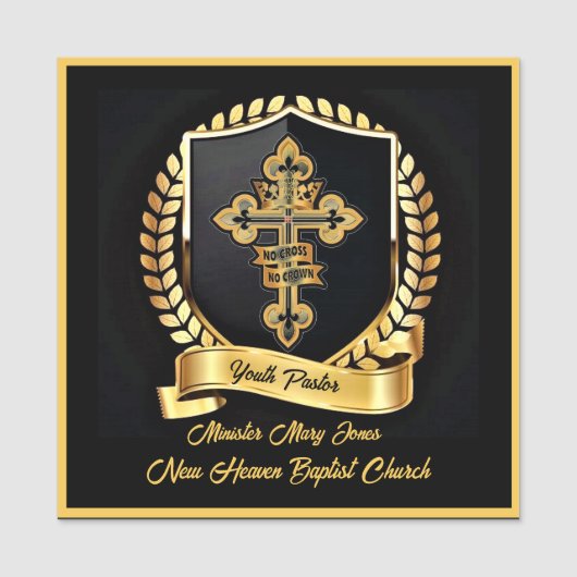Youth Pastorの名前タグ 名札 (正面)