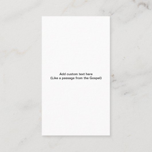 Youth Pastor 名刺 (裏面)