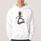 Youth Riding A Skateboard Skater Mens Hoodie パーカ (正面)