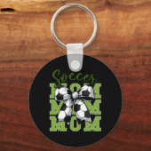 Youth Soccer Mom Coquette Bow Cute Sister Toddler  キーホルダー (正面)