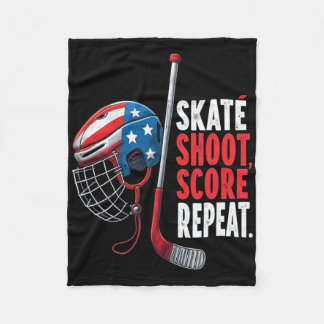 Youth Usa Ice Hockey Jersey Ice Boys Hockey Birthd フリースブランケット