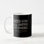Youth With God All Things Are Ssible Christian Gir コーヒーマグカップ (左)