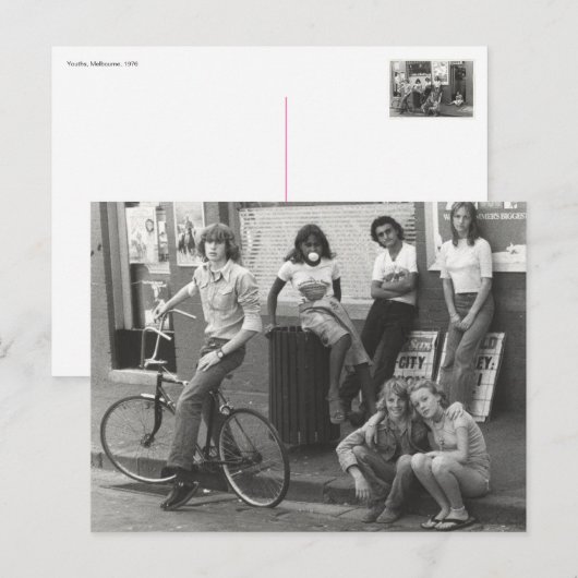 Youths, Melbourne, 1976 ポストカード (正面/裏面)