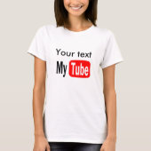 YouTubeのおもしろいなテンプレートは、それをあなた自身、人気があるします Tシャツ (正面)