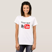 YouTubeのおもしろいなテンプレートは、それをあなた自身、人気があるします Tシャツ (正面フル)