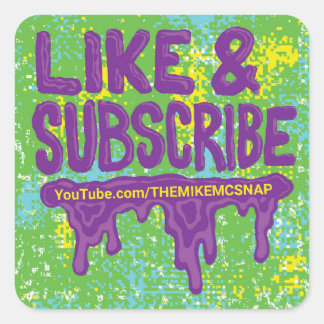 Youtubeのステッカーシート スクエアシール