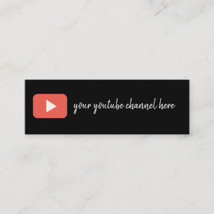 youtubeの名刺 スキニー名刺