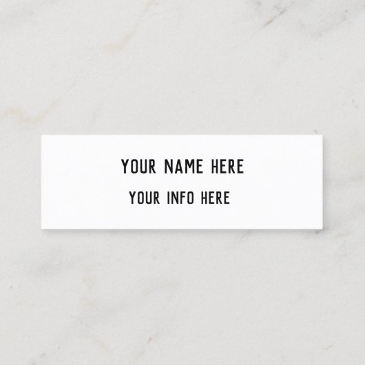 youtubeの名刺 スキニー名刺 (裏面)