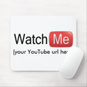 YouTubeの私を見て下さい(基本) マウスパッド (マウス)