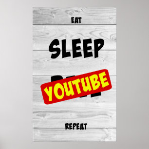 、Youtubeの繰り返し食べて下さい、眠らせて下さい ポスター