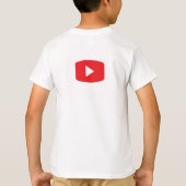YouTubeをテーマにしたコーディネートTシャツ Tシャツ (裏面)