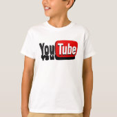 YouTubeをテーマにしたコーディネートTシャツ Tシャツ (正面)