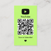 YouTubeインフルエンサー 名刺 (裏面)