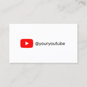 YouTubeソーシャルメディアモダントレンディーマーケティング コーリングカード