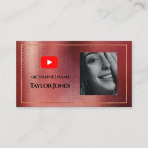YOUTUBEチャネル広告QRコード写真 名刺