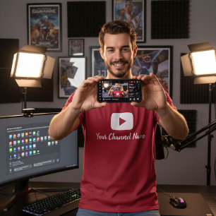 YoutubeチャネルYoutuber Vlogger Tシャツ