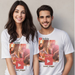 Youtubeチャンネルのプロモーションフォト Tシャツ
