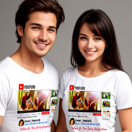 YoutubeチャンネルプロモビジネスカードTシャツ Tシャツ