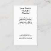 YouTubeチャンネルプロモーションカード – Film Motif 予約カード (裏面)