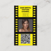 YouTubeチャンネルプロモーション – イエローフィルムMotif 名刺 (正面)
