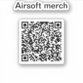Youtubeチャンネル付きAirsoftgunsシール シール (正面)