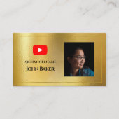 YOUTUBEチャンネル広告QRコード写真 名刺 (正面)