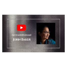 YOUTUBEチャンネル広告QRコード写真 名刺