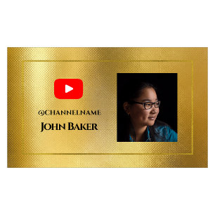 YOUTUBEチャンネル広告QRコード写真 名刺