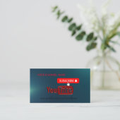 YouTubeチャンネル、YouTuberビジネスカード 名刺 (スタンド正面)