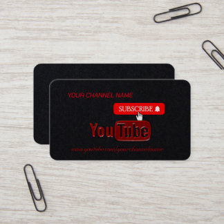 YouTubeチャンネル, YouTuber 名刺