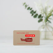 YouTubeチャンネル, YouTuber 名刺 (スタンド正面)