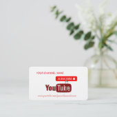 YouTubeチャンネル, YouTuber 名刺 (スタンド正面)