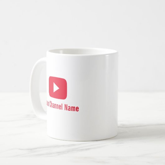 YoutubeチャンネルVlogger Youtuber コーヒーマグカップ (正面左)