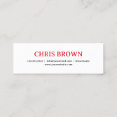 YoutubeチャンネルYoutubeソーシャルメディアミニ スキニー名刺 (裏面)