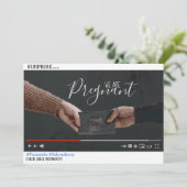 YouTubeテーマ妊娠告知カード 招待状 (スタンド正面)